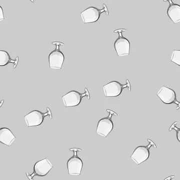 Seamless pattern alcohol beer glass cartoon vector Stock Illustration