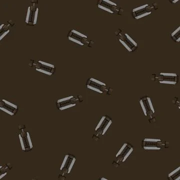 Seamless pattern alcohol corkscrew wine cartoon vector Stock Illustration