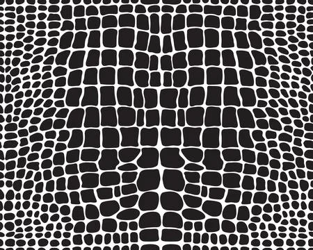 Seamless pattern of alligator skin Stock Illustration