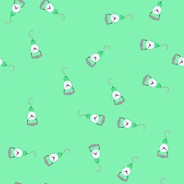 Seamless pattern allowance luggage weight cartoon vector Stock Illustration