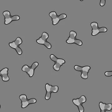 Seamless pattern alloy metal liquid shapes cartoon vector イラスト素材