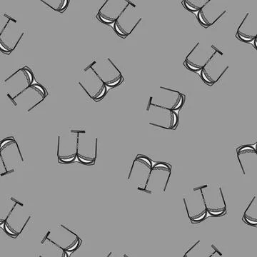 Seamless pattern alluring bra sexy cartoon vector Stock Illustration