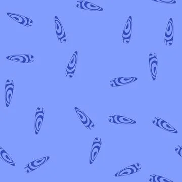 Seamless pattern almond nail art with swirling blue pattern design Stock Illustration