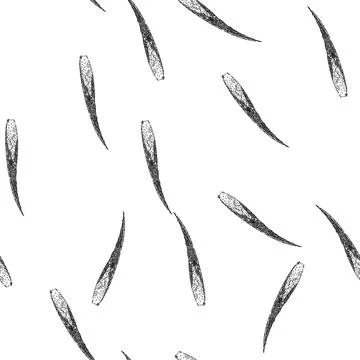 Seamless pattern aloe vera fresh sketch hand drawn 库存插图