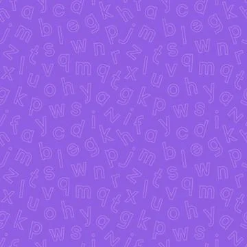 Seamless pattern with alphabet Stock Illustration