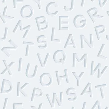 Seamless pattern with alphabet Stock Illustration