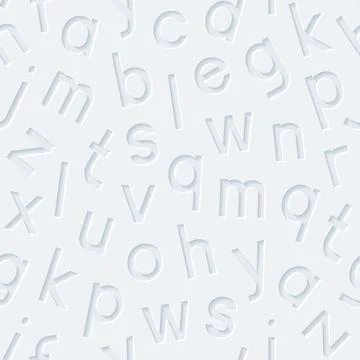 Seamless pattern with alphabet Stock Illustration