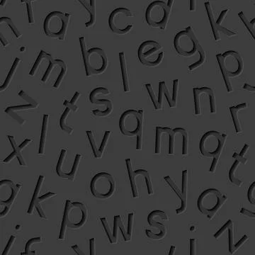 Seamless pattern with alphabet Stock Illustration