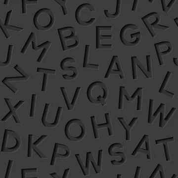 Seamless pattern with alphabet Stock Illustration