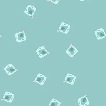 Seamless pattern altitude oxygen mask cartoon vector Stock Illustration