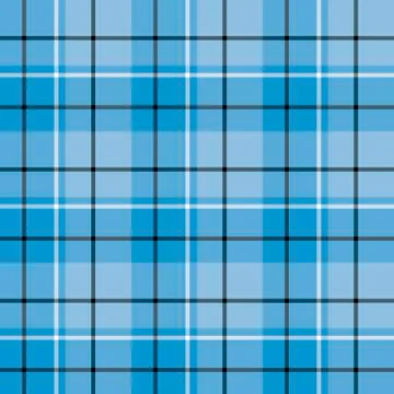 Seamless pattern in amazing creative bright blue, black and white colors Illustrazione stock