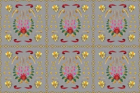 Seamless pattern amazing super cute abstract and nice picture. Pano. Vintage. Ra Stock Illustration
