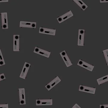 Seamless pattern amplifier av receiver cartoon vector Stock Illustration