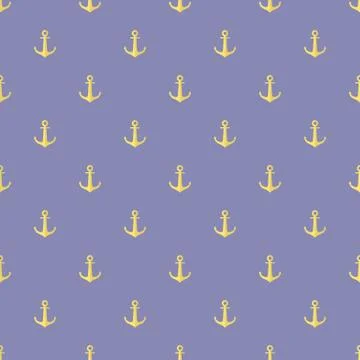 Seamless pattern of anchor Stock Illustration
