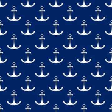 Seamless Pattern with Anchor , Travel Concept Stock-Illustration