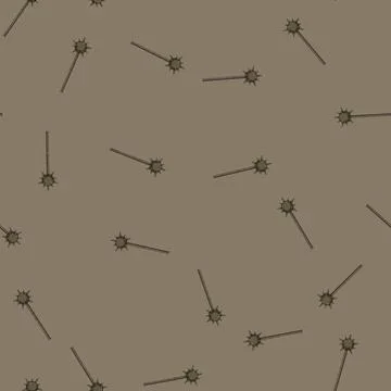 Seamless pattern ancient medieval weapon cartoon vector Stock Illustration