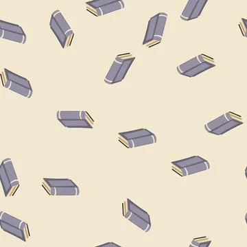 Seamless pattern ancient old book cartoon vector 스톡 일러스트