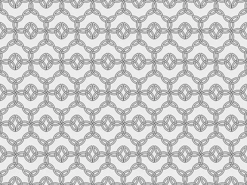 Seamless pattern with ancient runes. Triquetra symbol. Vector illustration イラスト素材