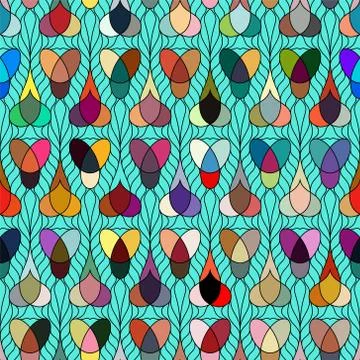 Seamless pattern and background on modern texture lines. Stock Illustration