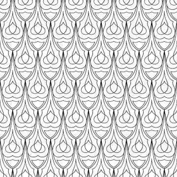 Seamless pattern and background on modern texture lines. Stock Illustration