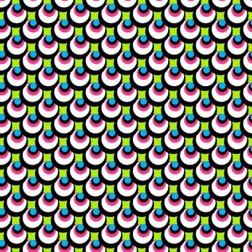 Seamless pattern and small geometric elements for your design Stock Illustration