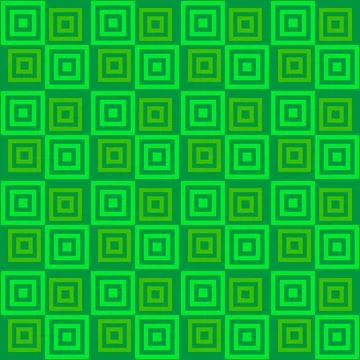 Seamless pattern and squares of green color Stock Illustration