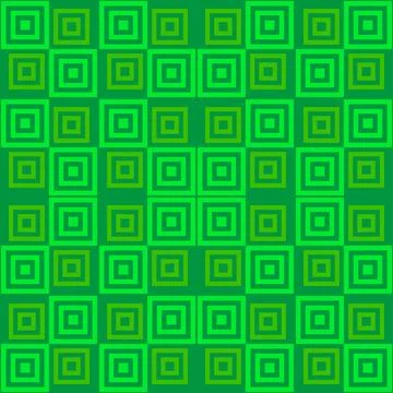 Seamless pattern and squares of green color Stock Illustration