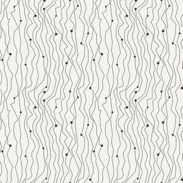 Seamless pattern of angular lines strung Stock Illustration