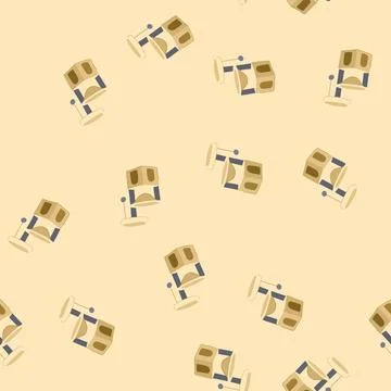 Seamless pattern animal cat house cartoon vector イラスト素材