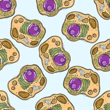 Seamless pattern with animal cells Stock Illustration