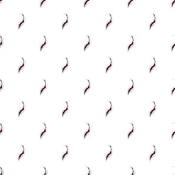 Seamless pattern with animal claw scratches and tearing marks 库存插图