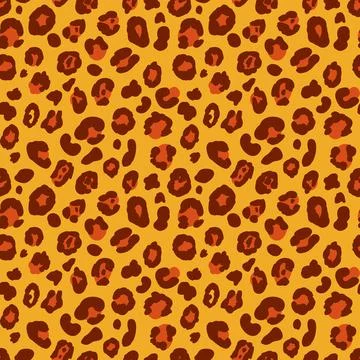 Seamless pattern animal print jaguar skin. Design for textile Stock Illustration
