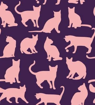 Seamless pattern of animals Stock Illustration