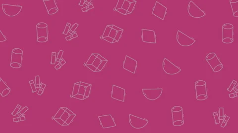 Seamless pattern animation of white packaging elements on pink background Stock Footage 328582999