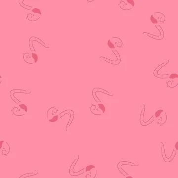 Seamless pattern animation worm cartoon cartoon vector Stock Illustration