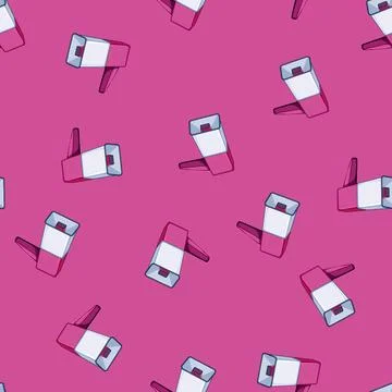 Seamless pattern announce megaphone speaker cartoon vector Stock Illustration
