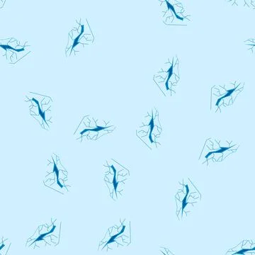 Seamless pattern antarctic ice crack cartoon vector Stock Illustration