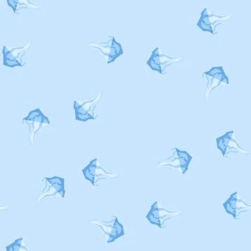 Seamless pattern antarctica iceberg cartoon vector Stock Illustration