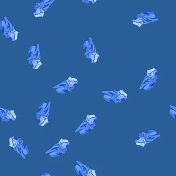 Seamless pattern antarctica iceberg cartoon vector Stock Illustration