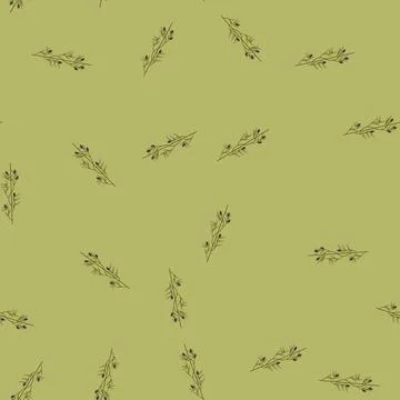 Seamless pattern antipasto olive border divider cartoon vector Stockillustratie