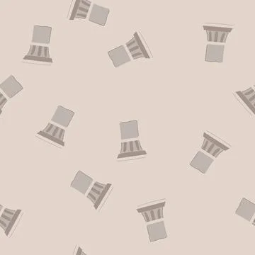 Seamless pattern antique column ancient cartoon vector Stockillustratie