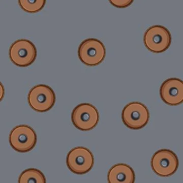 Seamless pattern antique medieval shield cartoon vector Stock Illustration