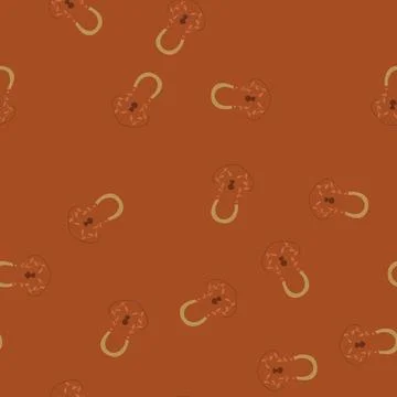Seamless pattern antique padlock vintage cartoon vector Stock Illustration
