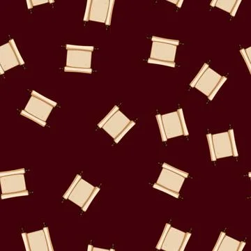 Seamless pattern antique papyrus parchment cartoon vector 库存插图