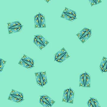 Seamless pattern antique stained glass cartoon vector イラスト素材