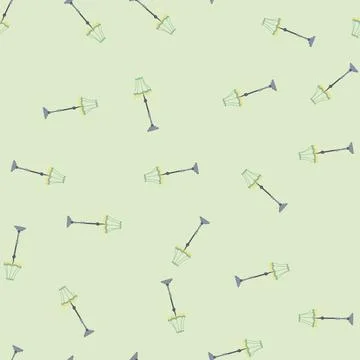 Seamless pattern antique torchere cartoon vector Stock Illustration