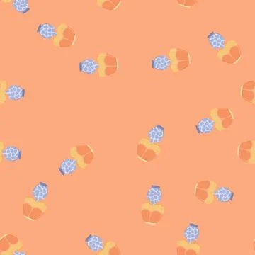 Seamless pattern antique vintage table lamp cartoon vector Stock Illustration