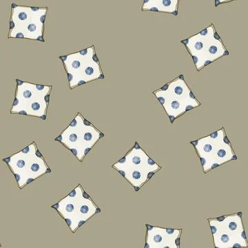 Seamless pattern apartment boho pillow cartoon vector 스톡 일러스트