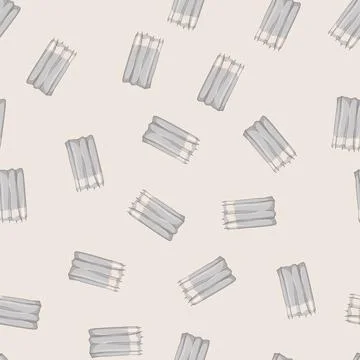Seamless pattern apartment shower bathroom curtain cartoon vector Stock Illustration