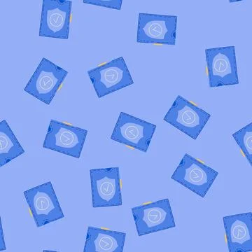 Seamless pattern app smart wallet cartoon vector Illustrazione stock